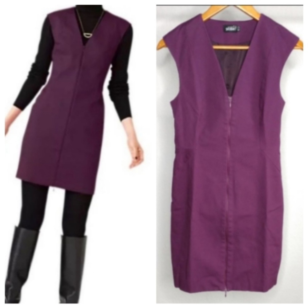 NWT $160 Kate Spade 'Let's Make Contact V Neck Zip Dress READ